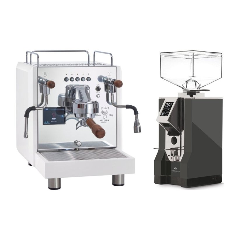 Bezzera DUO DE White + Eureka Mignon Specialita, CR Anthracite
