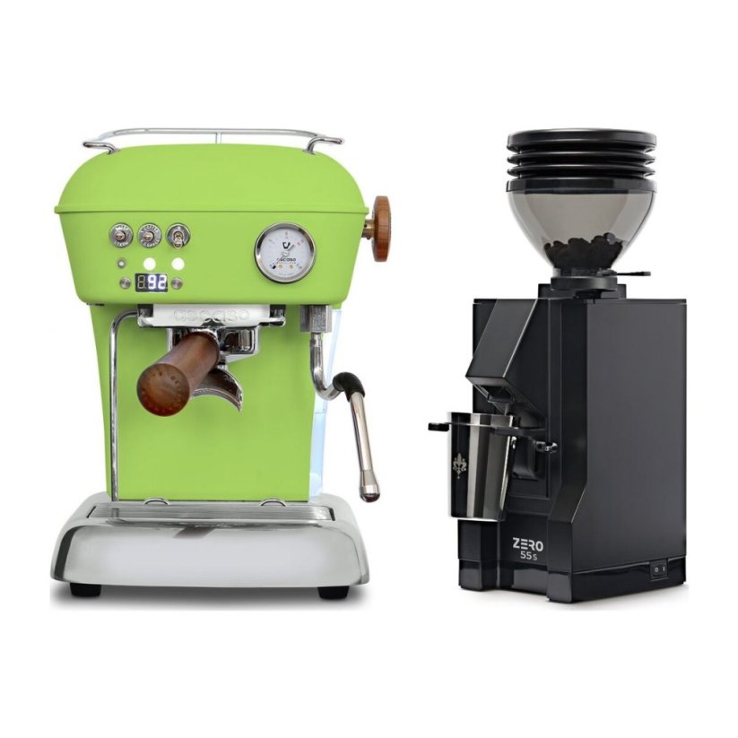 Ascaso DREAM PID Fresh Pistachio + Eureka Mignon Zero 55s black
