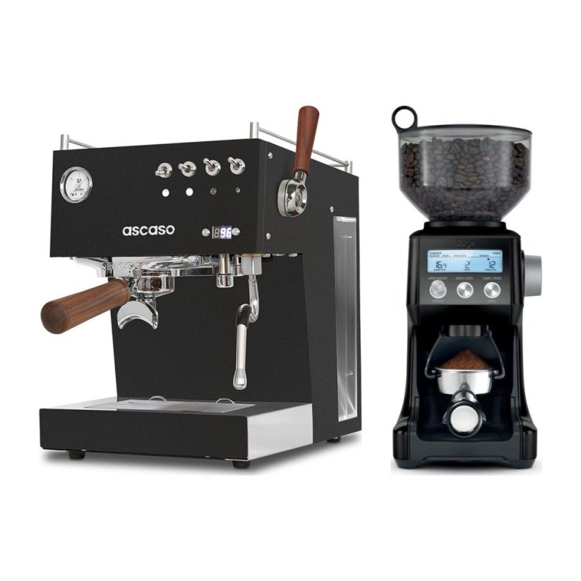 Ascaso Steel DUO PID PLUS, Black&Wood + Mlýnek Sage BCG820BTR Black