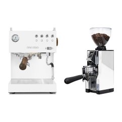 Ascaso Steel DUO PID White + Eureka Mignon Libra 65 All Purpose, CR white