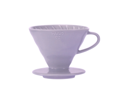 Keramický dripper Hario V60-02 fialový + 40 filtrov