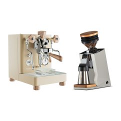 LELIT Bianca  V3  PL162T gold + Eureka Mignon Single Dose PRO, White & Oak