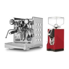 Rocket Espresso Appartamento TCA, white + Eureka Mignon Specialita, CR Ferrari red