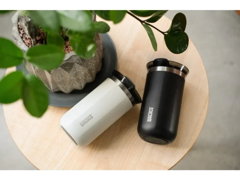 Cestovný termohrnček Wacaco Octaroma Lungo – Ceramic White 300 ml
