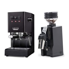 Gaggia Classic E24, černá + Eureka Mignon Zero 65 All Purpose, CR black