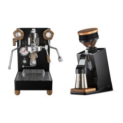 Lelit Mara PL62X X3 Black + Eureka Mignon Single Dose PRO, Black & Oak
