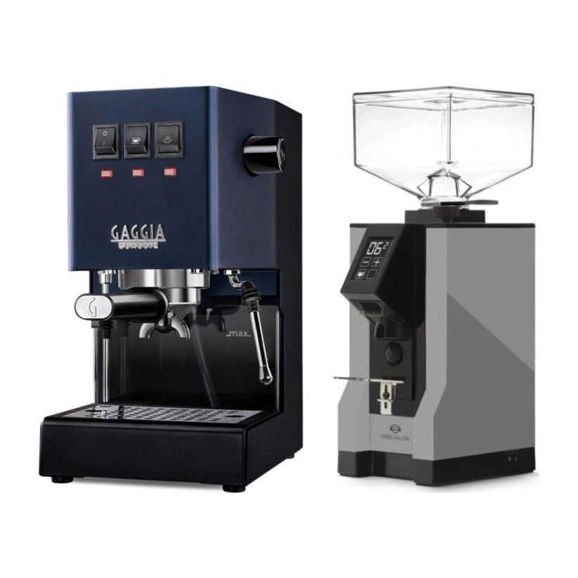 Gaggia Classic E24, modrá + Eureka Mignon Specialita, BL Grey