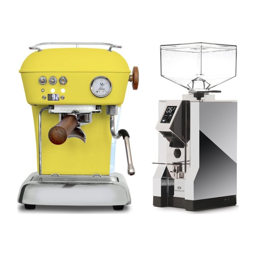 Ascaso DREAM PID Sun Yellow + Eureka Mignon Specialita, CR Chrome