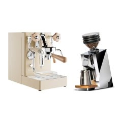 Lelit Mara PL62X V2, gold + Eureka Mignon Zero 65 Speedy ALL PURPOSE chrome