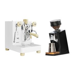 LELIT Bianca V3 PL162T white + Eureka Mignon Zero 65 Speedy ALL PURPOSE black