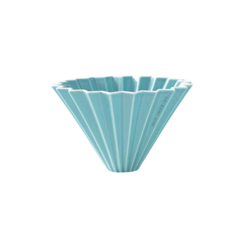 Origami keramický dripper M tyrkysový