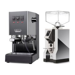 Gaggia Classic E24, šedá + Eureka Mignon Specialita, CR Chrome