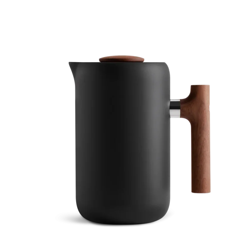 Fellow Clara French Press 700 ml čierny s drevenou rukoväťou