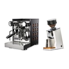 Rocket Espresso Appartamento TCA, black/copper + Eureka Mignon Zero 65 Speedy ALL PURPOSE white