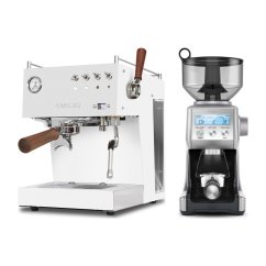 Ascaso Steel DUO PID PLUS, White&Wood + Mlýnek Sage BCG820BSS Silver