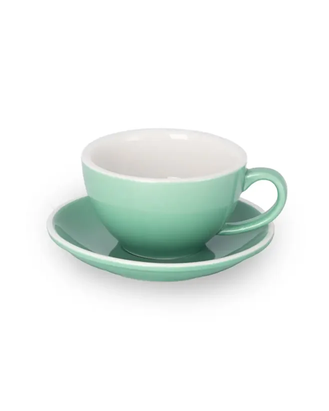 Epic šálek+podšálek 150 ml zelený 6 ks