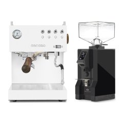 Ascaso Steel DUO PID White + Eureka Mignon Specialita, BL Black