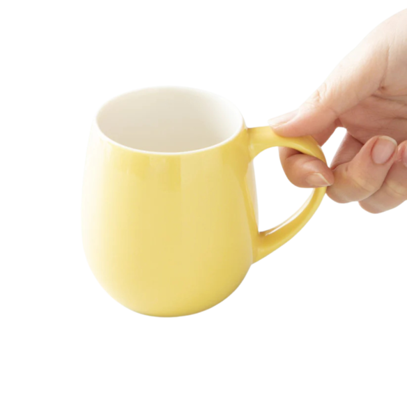 Origami Aroma Barrel porcelánový hrnek 320 ml žlutý