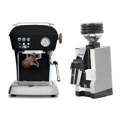 Ascaso DREAM PID Dark Black + Eureka Mignon Zero 65 All Purpose, CR white