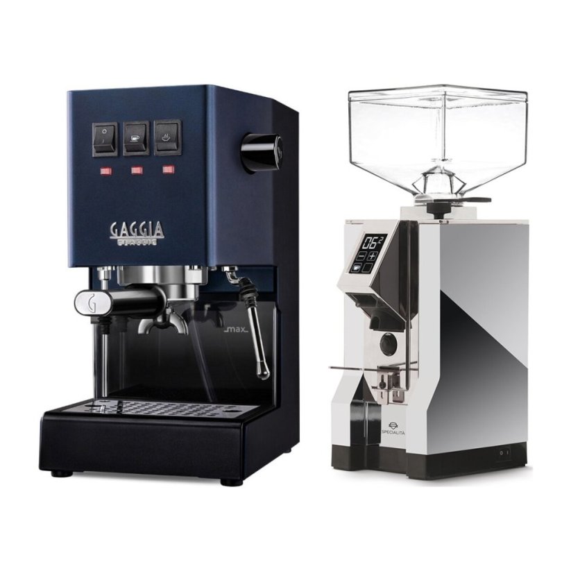 Gaggia Classic E24, modrá + Eureka Mignon Specialita, CR Chrome