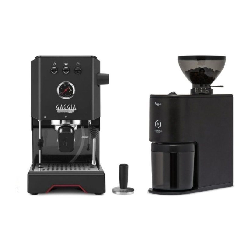 Gaggia Classic Up černá + Eureka Peppe, Matt black