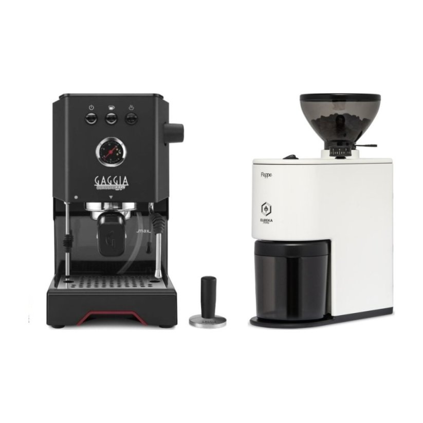 Gaggia Classic Up černá + Eureka Peppe, White