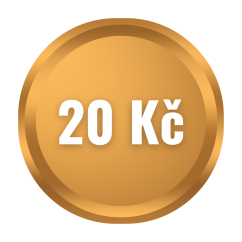Spropitné 20 Kč