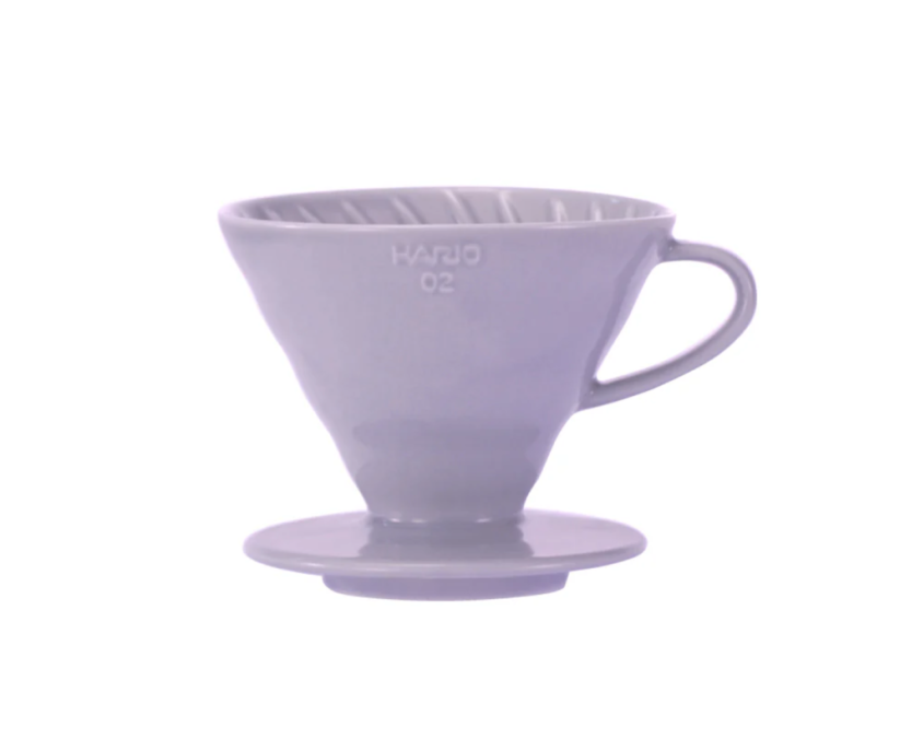 Hario keramický dripper V60-02 fialový + 40 filtrů