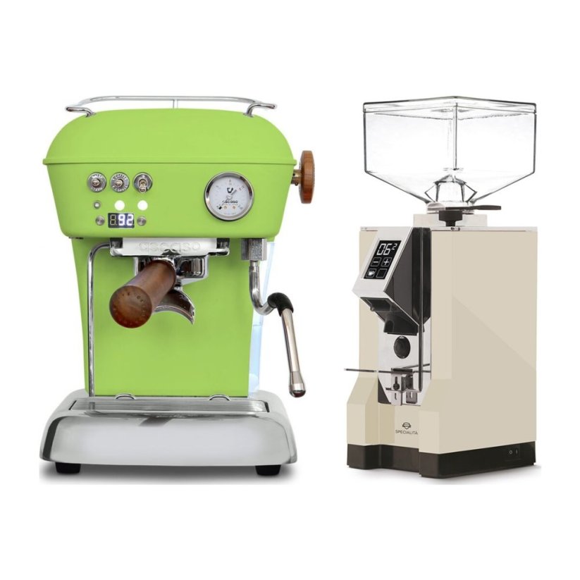 Ascaso DREAM PID Fresh Pistachio + Eureka Mignon Specialita, CR Cream