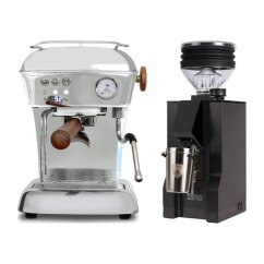 Ascaso DREAM PID leštěný hliník + Eureka Mignon Zero, BL Black
