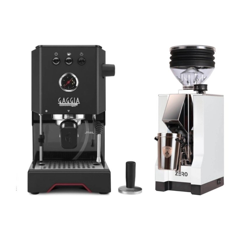Gaggia Classic Up černá + Eureka Mignon Zero, CR white