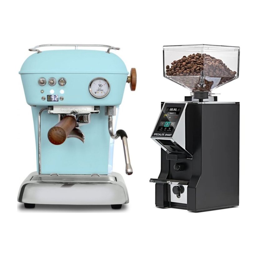 Ascaso DREAM PID Kid Blue + Eureka Mignon Specialita Smart, CR black
