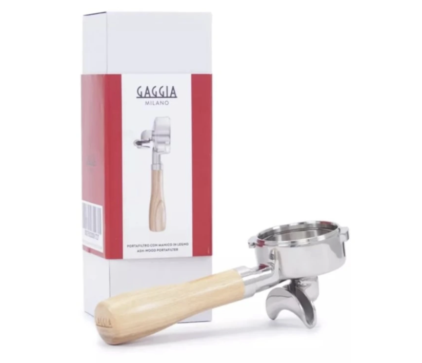 Gaggia páka s dřevěnou rukojetí – dvojvýpusť (58 mm)