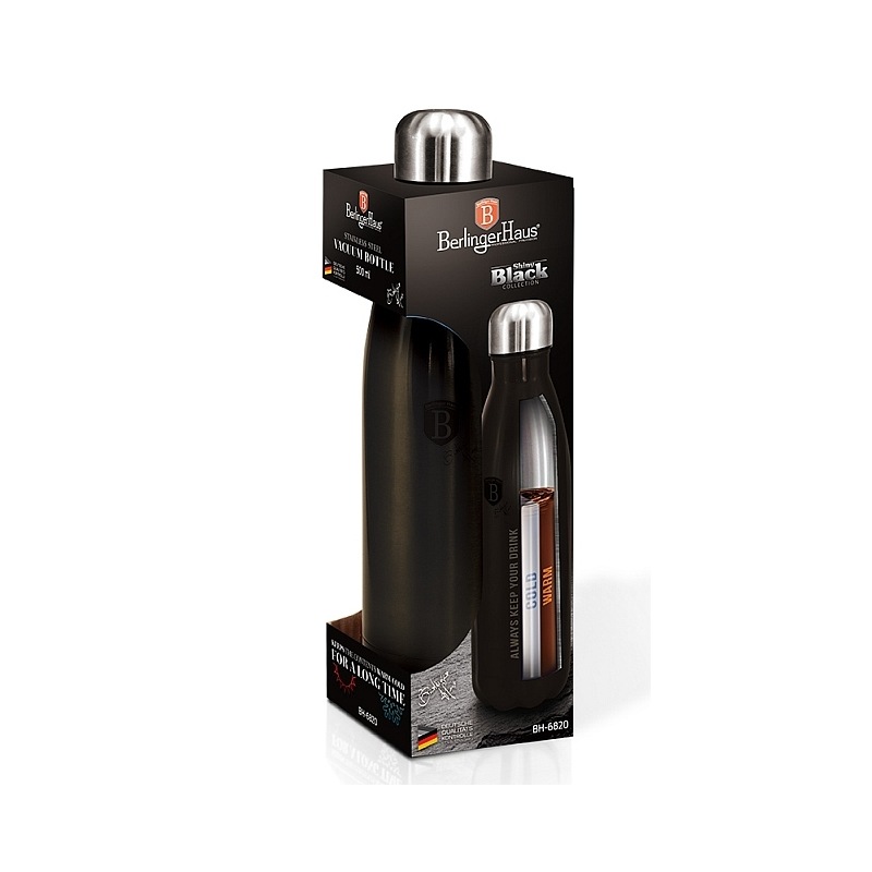 BERLINGERHAUS Termoska lahev nerez 0,5 l Shiny Black Collection