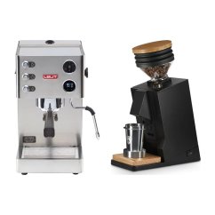 Lelit Victoria PL91T + Eureka Mignon Single Dose, Black & Oak