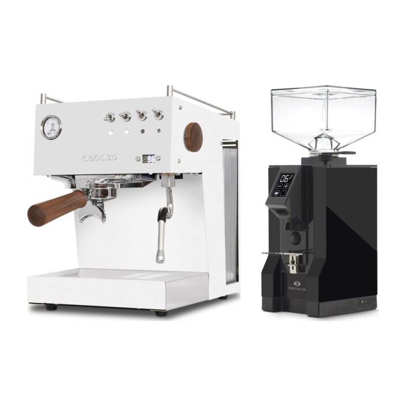 Ascaso Steel Uno PID white + Eureka Mignon Specialita, BL Black