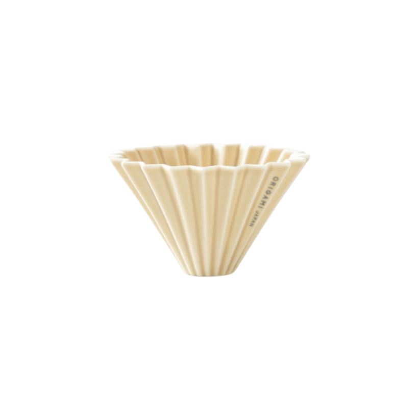 Origami keramický dripper S matně béžový