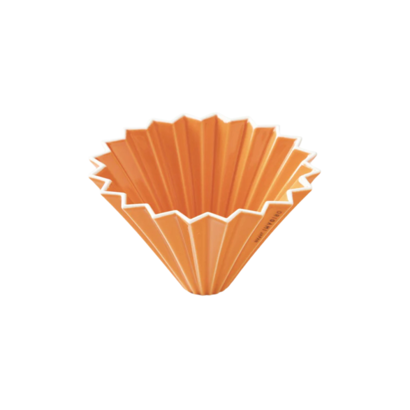 Origami keramický dripper M oranžový