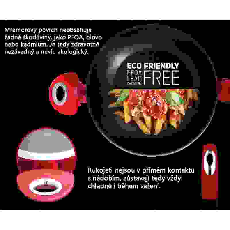 BERLINGERHAUS Pánev na palačinky s mramorovým povrchem 25 cm Burgundy Metallic Line