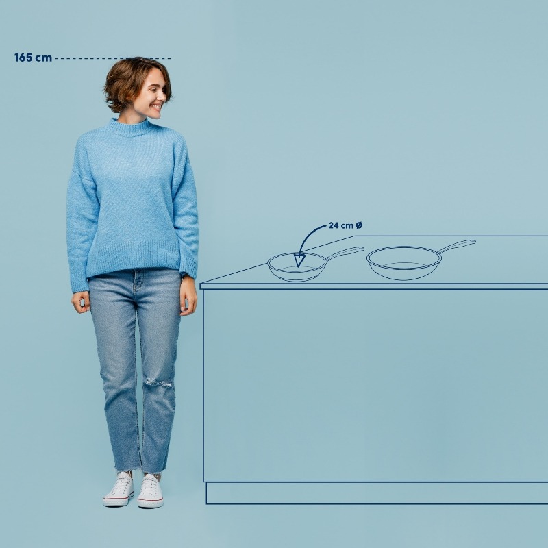 KELA Pánev Flavoria nerez 18/10 s nepřilnavým povrchem 24 cm