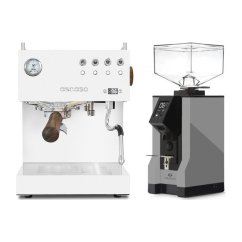 Ascaso Steel DUO PID White + Eureka Mignon Specialita, BL Grey