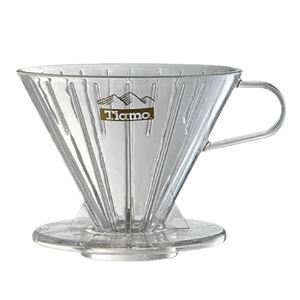 Tiamo plastový dripper na kávu V02 čirý