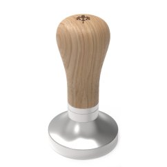 Eureka tamper s nastavitelnou rukojetí, 58,35mm, plochý, oak