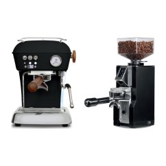 Ascaso DREAM PID Dark Black + Eureka Mignon Libra, CR black