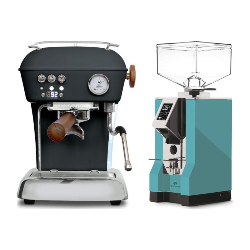 Ascaso DREAM PID Anthracite + Eureka Mignon Specialita, CR Tiffany blue