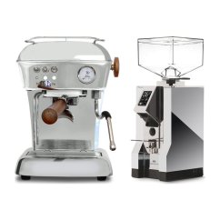Ascaso DREAM PID leštěný hliník + Eureka Mignon Specialita, CR Chrome