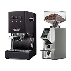 Gaggia Classic E24, černá + Eureka Mignon Specialita Smart, CR Chrome