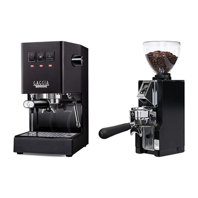 Gaggia Classic E24, černá + Eureka Mignon Libra 65 All Purpose, CR black