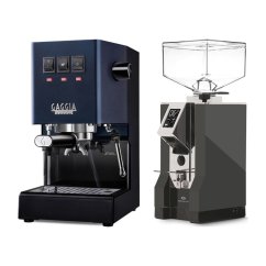 Gaggia Classic E24, modrá + Eureka Mignon Specialita, CR Anthracite