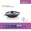 KELA WOK pánev s keramickým povrchem a poklicí ATURA 32 cm